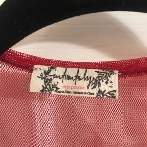 Free people red top